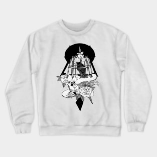 Bird in Skull Cage Crewneck Sweatshirt